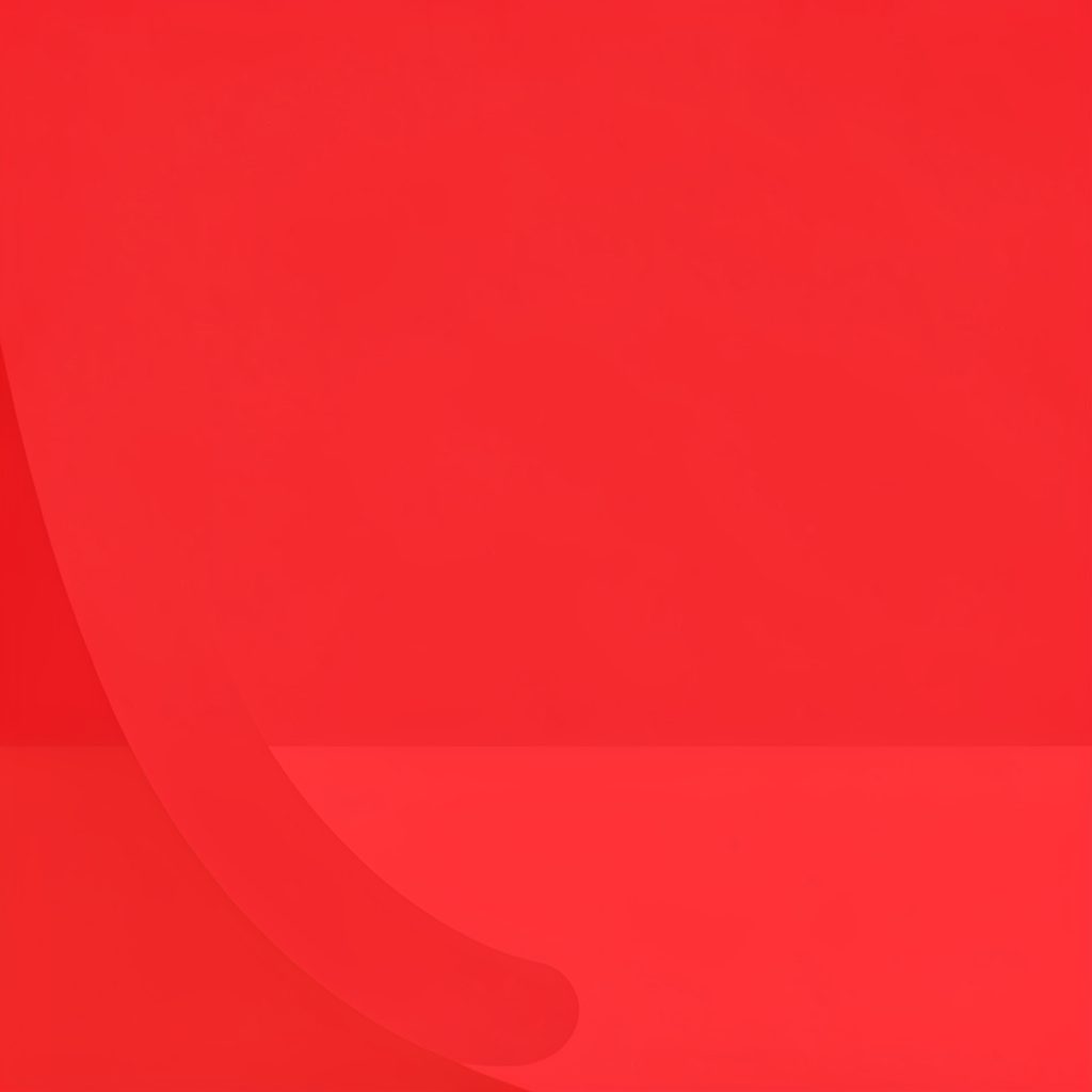 Flat vector illustration of a red hatchback on a pale background, evoking a bright editorial automotive feel.