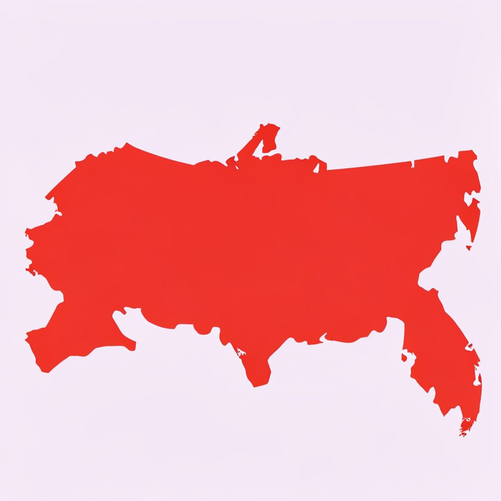 Flat vector illustration of a red globe and news symbols on a light gray field, conveying worldwide coverage with a serious, orderly mood